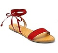 Trary Women's Lace Up Open Toe Strappy Sandals, Ankle Wrap Flat Dressy Tie Up Summer Footwear | Amazon (US)