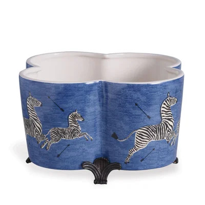 Scalamandre Zebra Quatrefoil Pot Planter | Wayfair North America