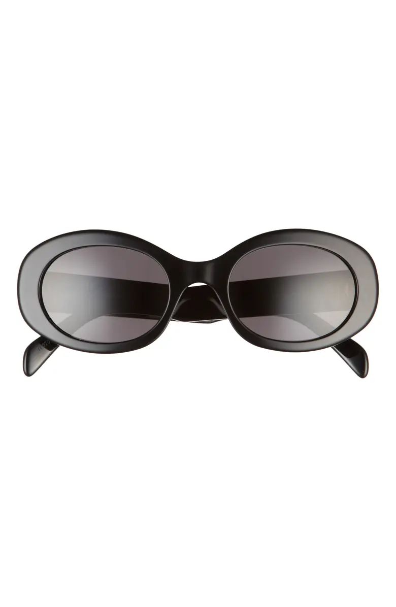 CELINE Triomphe 54mm Oval Sunglasses | Nordstrom | Nordstrom