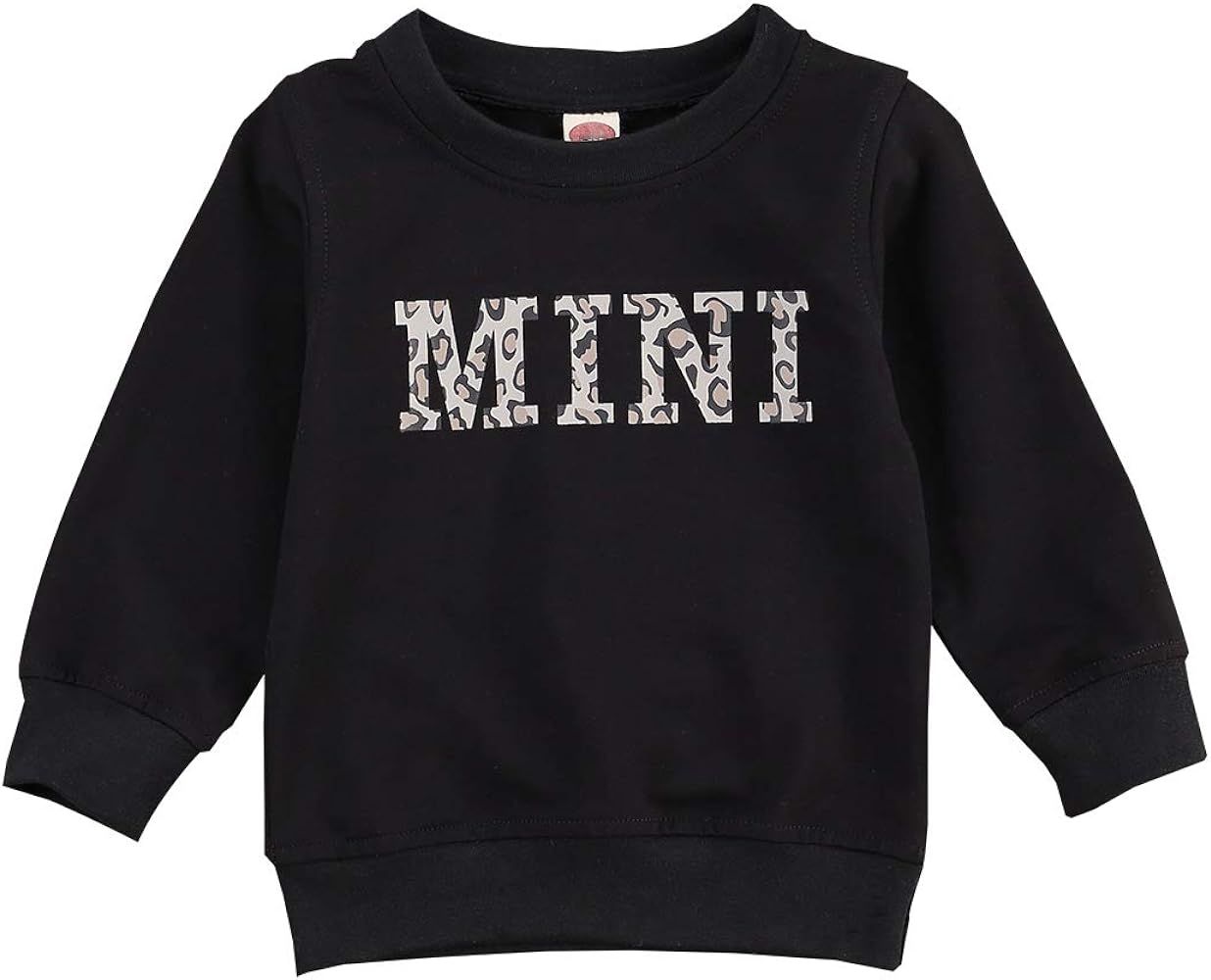 Toddler Baby Girl Boy Mini Letter Print Sweatshirt Long Sleeve Shirts Pullover Sweater Tops Fall ... | Amazon (US)
