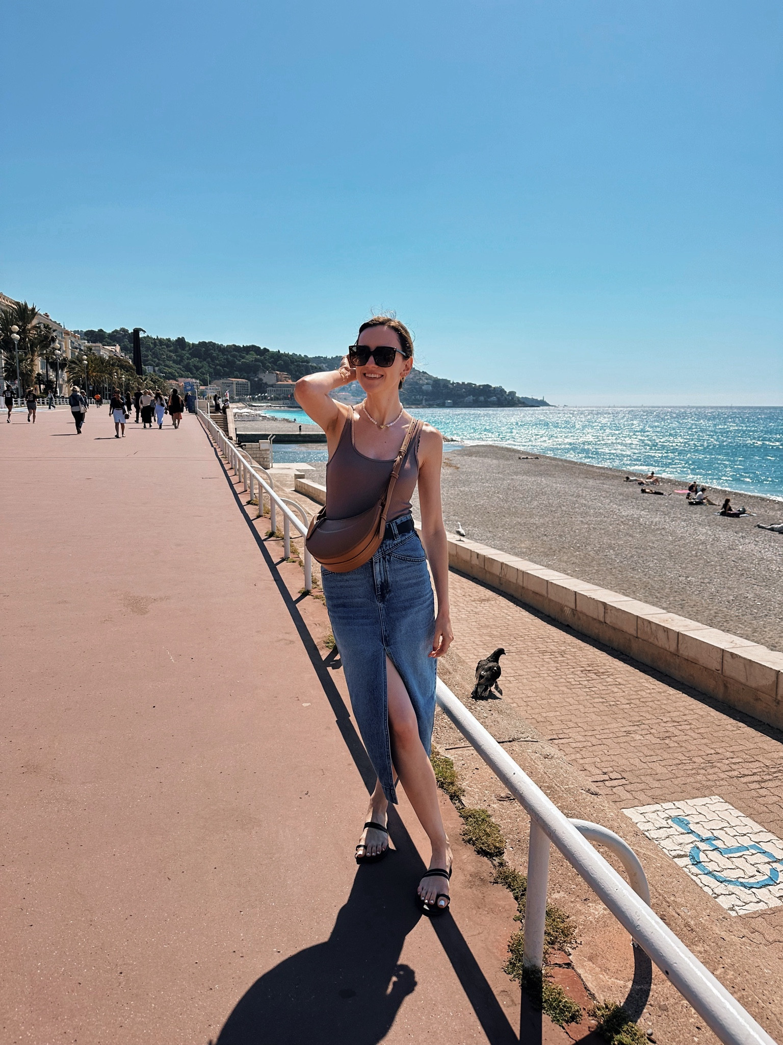 Enjoying another gorgeous day in Nice 😍☀️🌊 I want to soak up the sun forever & ever! Linking everything I wore today 🫶🏻 bodysuit is a small and skirt is a 2 

#LTKSeasonal #LTKStyleTip #LTKTravel