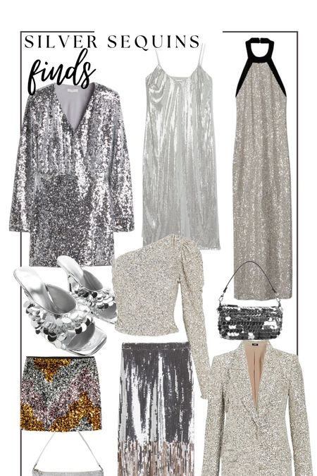 Silver sequins  

#LTKHoliday #LTKunder100 #LTKSeasonal