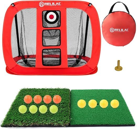 Pop Up Golf Chipping Net - Indoor/Outdoor Golfing Target Accessories for Backyard Accuracy and Sw... | Amazon (US)