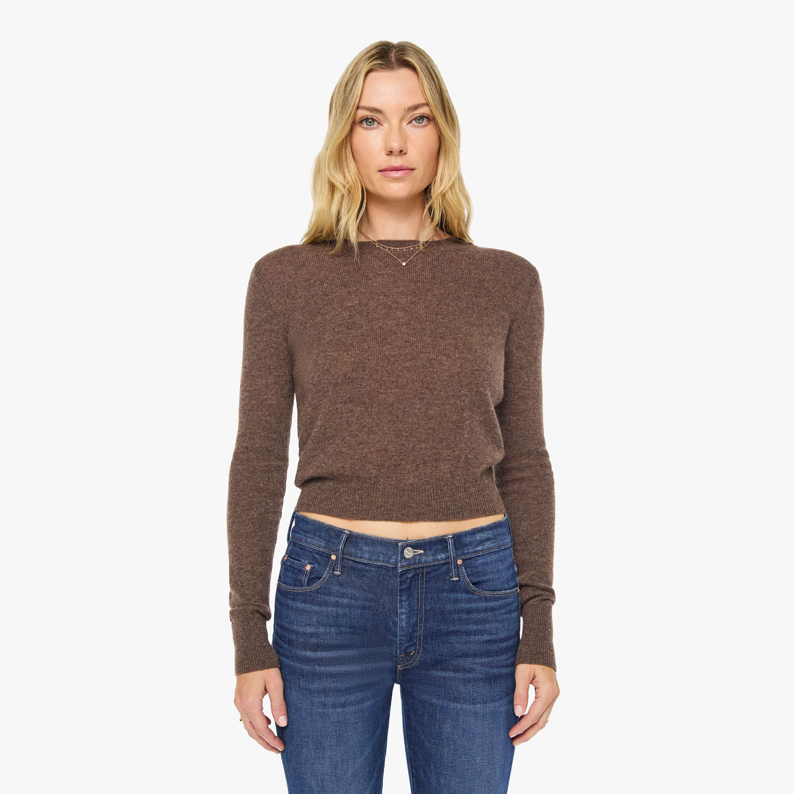 Eterne Francis Sweater Mushroom | Mother Denim
