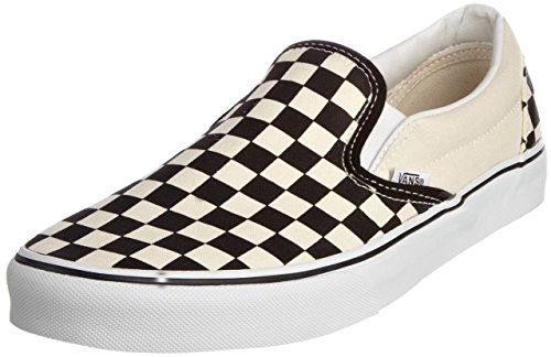 Vans Unisex Classic Slip-On (Checkerboard) Blk&whtchckerboard/Wht Skate Shoe 9.5 Men US / 11 Women U | Amazon (US)
