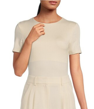 Layla Short Sleeve Crew Neck Coordinating Bodysuit | Dillard's