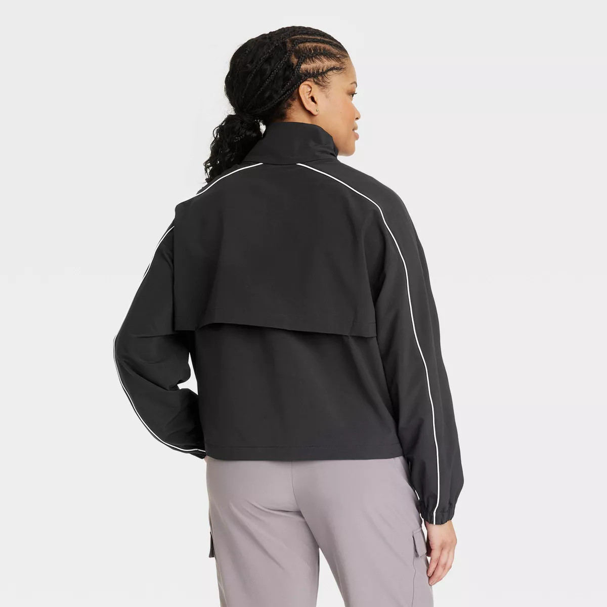 Women's Piped Half-Zip Windbreaker Jacket - All In Motion™ | Target