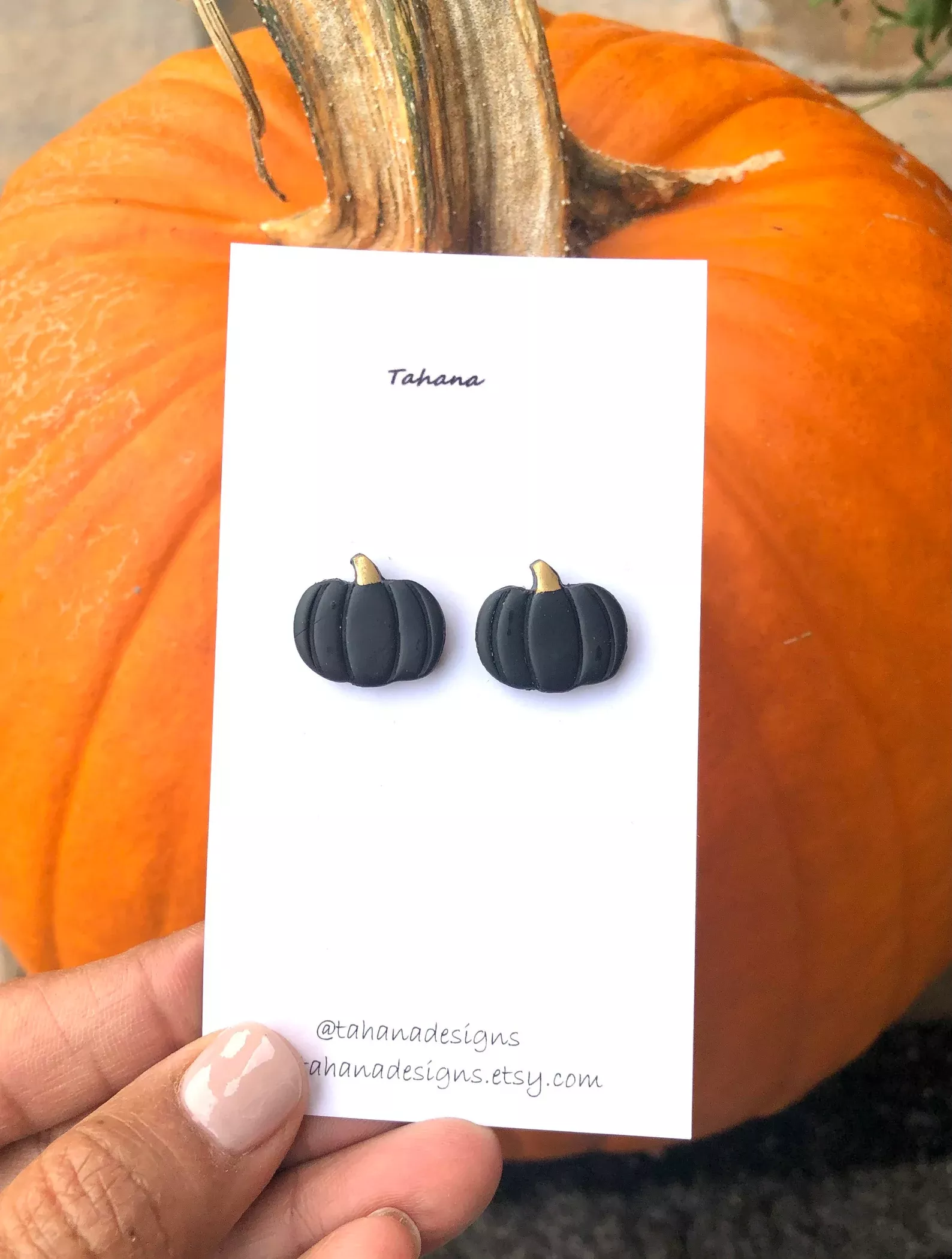 Pumpkin Clay Earrings/ Fall … curated on LTK