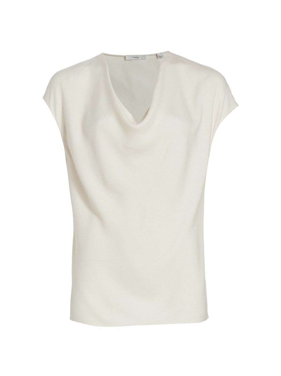 Cowlneck Cap-Sleeve Blouse | Saks Fifth Avenue