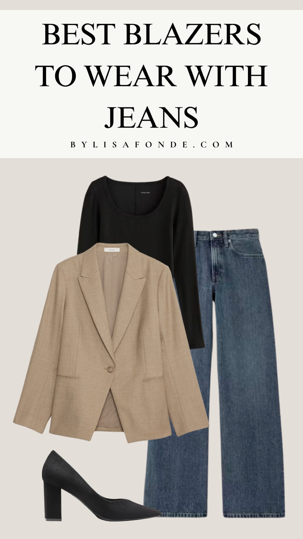 Casual Beige Blazer Outfit Idea

#LTKWorkwear