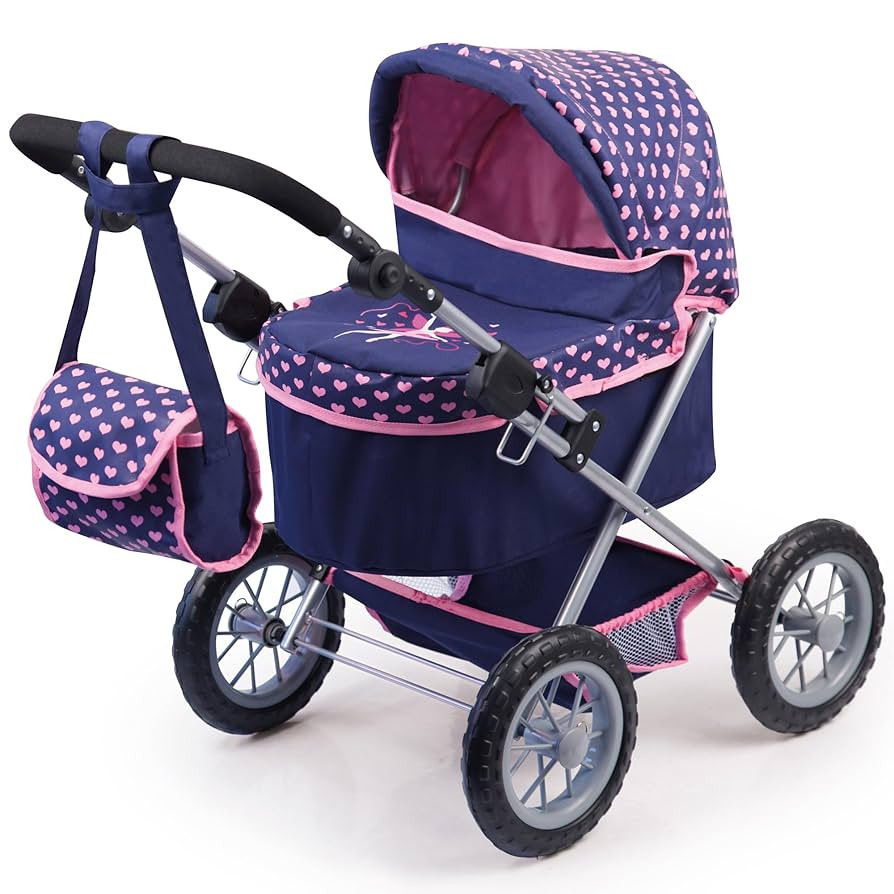 Bayer Design Baby Doll Trendy Pram Blue, Pink | Amazon (US)