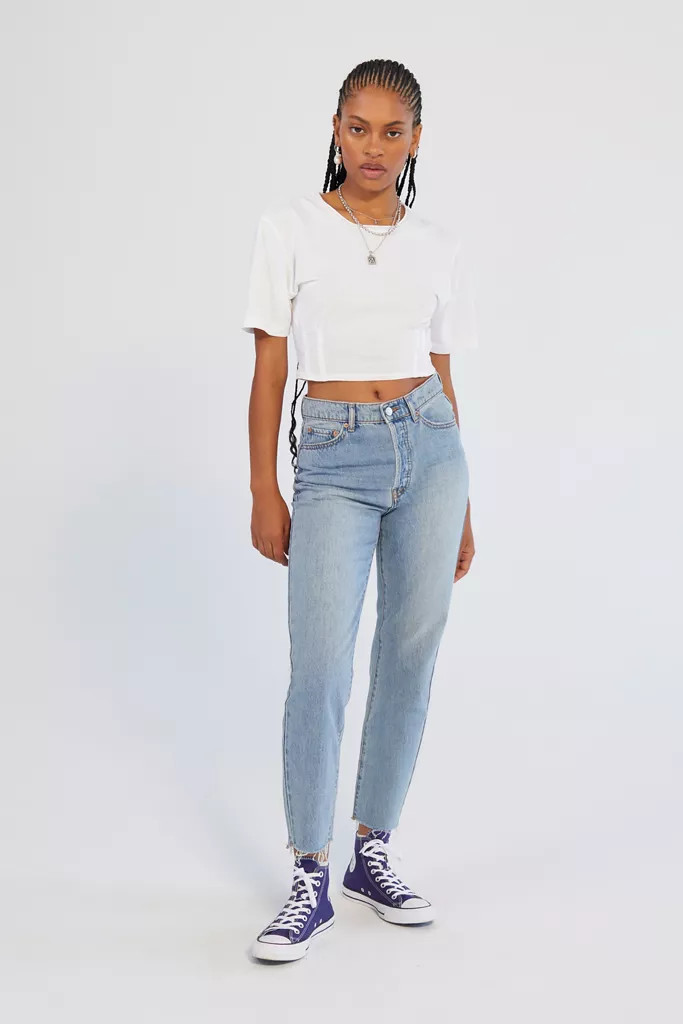 BDG High-Waisted Slim Straight Jean – Light Wash | Urban Outfitters (US and RoW)