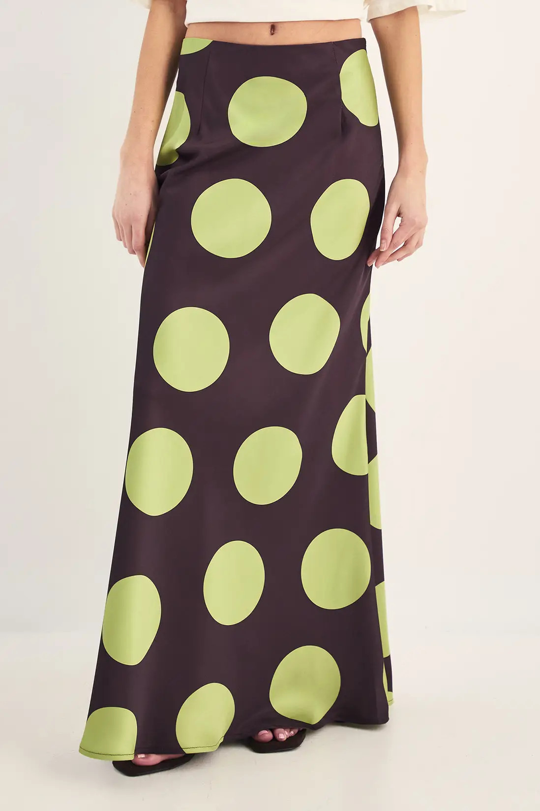 Skirts | Satin Polka Dot Bias Maxi Skirt | NastyGal | NastyGal UK