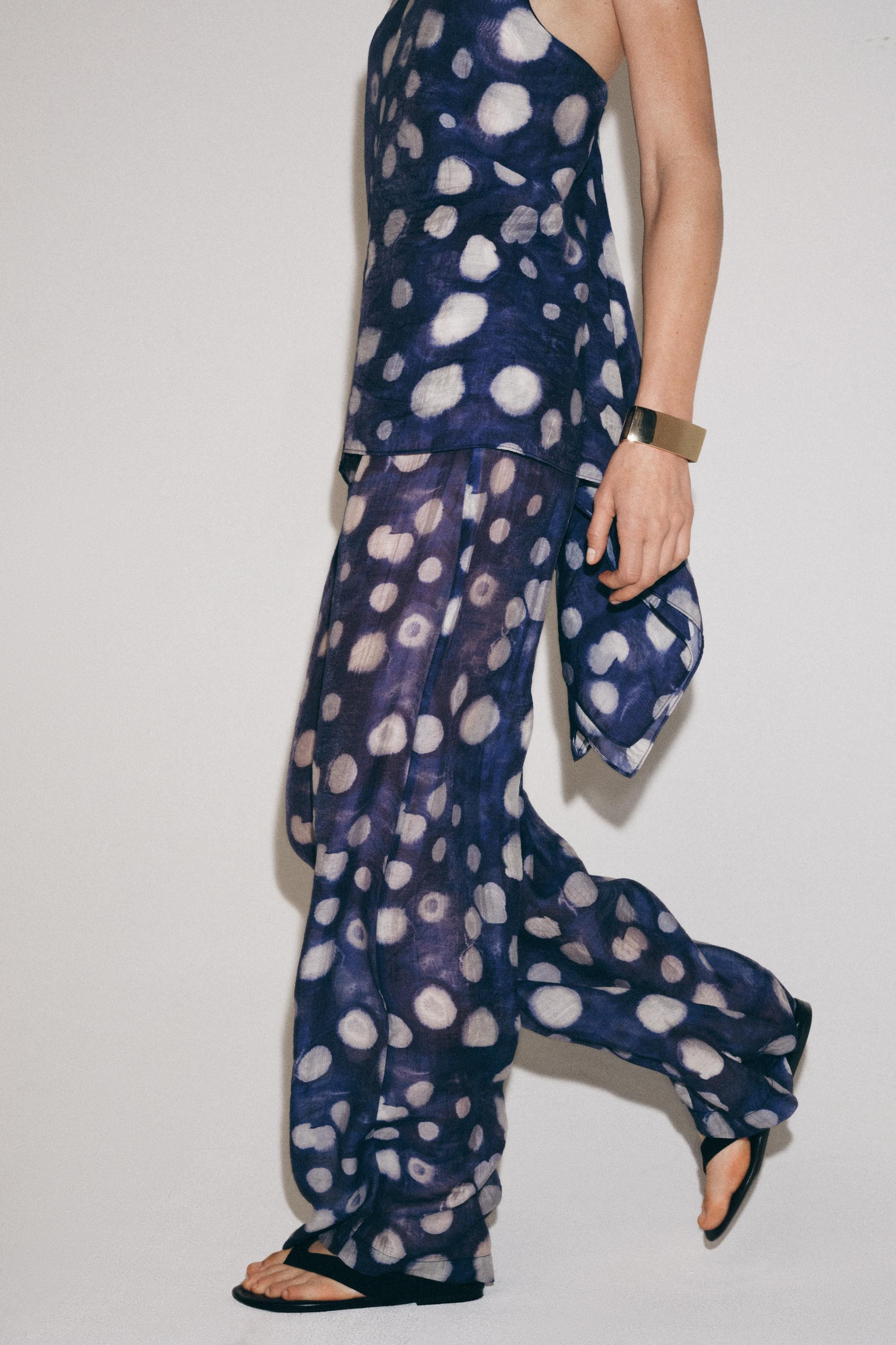 ZW COLLECTION POLKA DOT PANTS | Zara US
