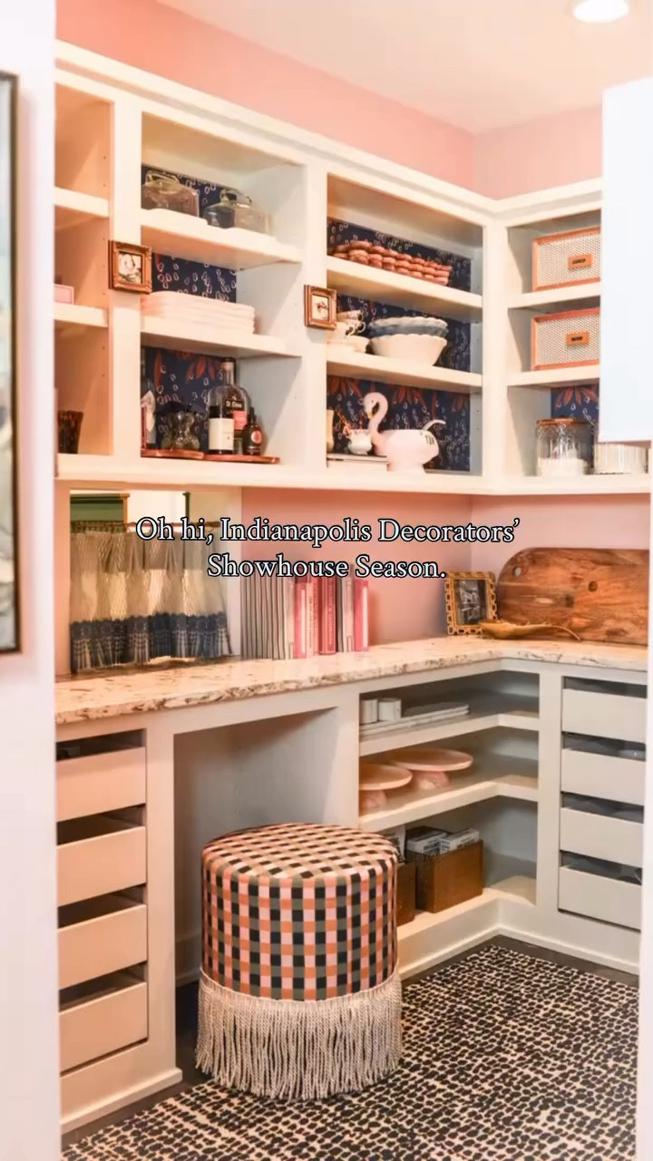 April marks the kick off to the @showhouseindy season and we just need to take a moment to remember this FUN pantry that we had the pleasure of transforming last year!! We tried to infuse unexpected delight in each area and I was so proud of how it came together.

The St Margaret’s Guild pours time into creating this showcase of local design talent each year and this year’s house tour needs to be on your Spring must-do list. It makes for the most lovely Mother’s Day gift, too!

2025 In-Kind Sponsors: 
@prioritypaintingindy
@sherwinwilliams
@kristy_stafford
@jessicagreenartwork
@foundry317
@parksidelinen
@jennieggerdesigns Soft Goods Studio
@meghanbarich_creativity and @less_is_maura
@shelfgenieindy
@heysouthernskyphoto