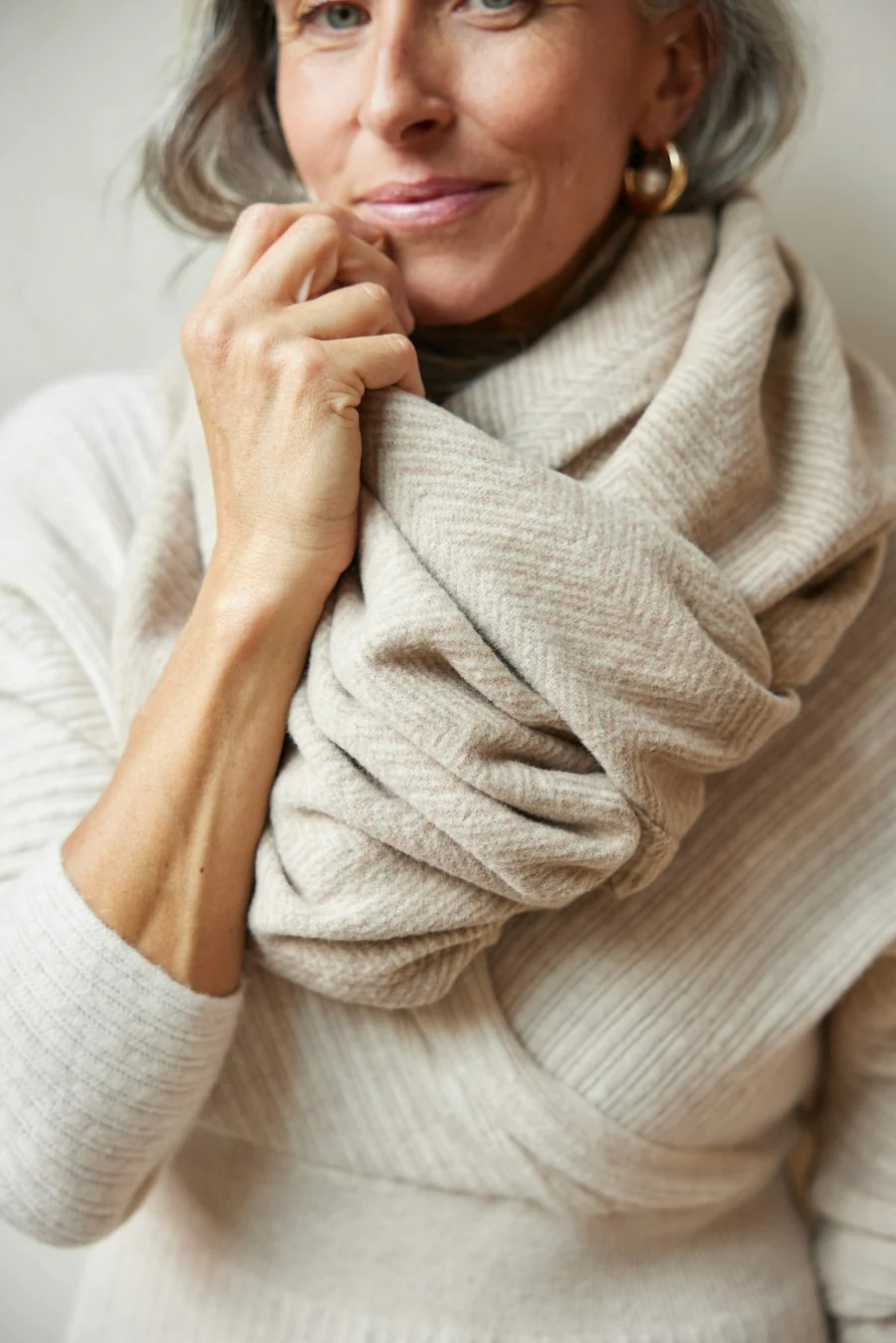 Bayside Herringbone Shawl | ChappyWrap
