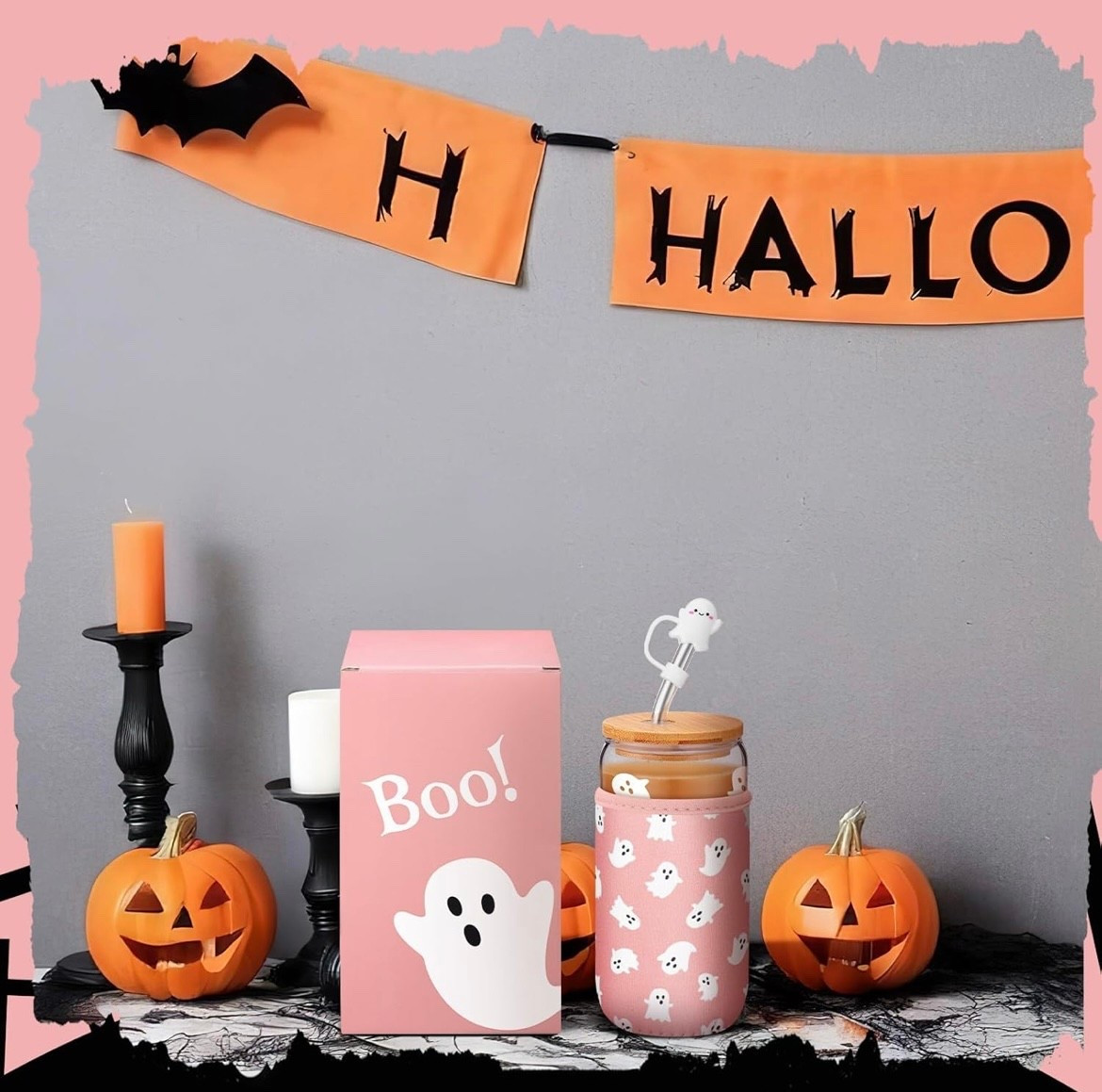 🎃 Sip your iced coffee in spooky style! These Halloween glass coffee cups with lids & straws are perfect for pumpkin spice lattes, fall iced coffee, or apple cider. Cute, reusable, and under $50 — they make great gifts, party cups, or a fun addition to your fall coffee bar.

#LTKSeasonal #LTKFindsUnder50 #LTKHome