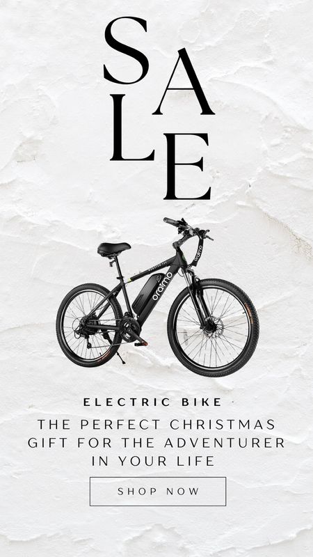 Need a gift for that outdoors person in your life? Get this E bike while it’s on sale! 

#LTKCyberWeek #LTKHoliday #LTKGiftGuide