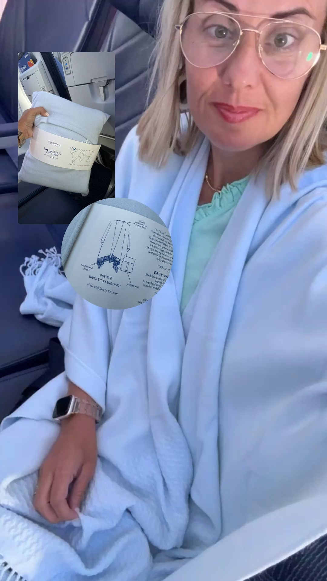 Well I’m obsessed!!! Have yall seen these wraps from Mersea?? They literally fold into the little pouch and can be a pillow, has the trolly on the back so can go over rolling suitcase and then you take the wrap out of the pouch and wear it! Obsessed and comes in 10 colors!

#LTKdayinmylife #LTKTravel #LTKOver40
