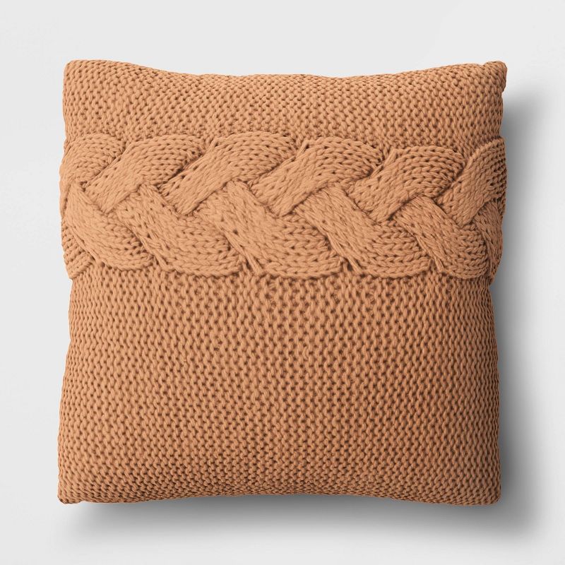 Cable Knit Throw Pillow - Threshold™ | Target