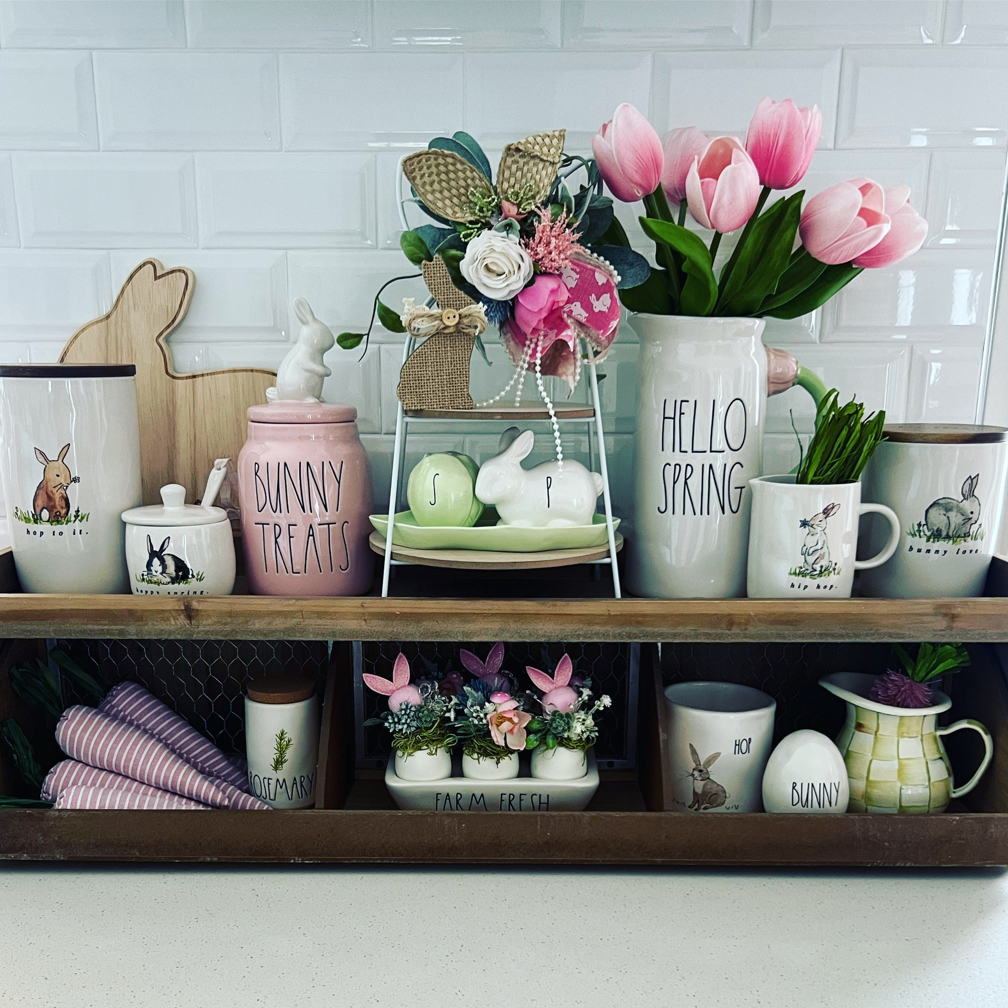 Bunny Love 🐰 

#raedunn #springdecor #homedecor #bunnydecor #easter #easterdecor #hobbylobby #hobbylobbyshelf #tulips #flowers #carrots #fabriccarrots #mackenziechilds 

#LTKFind #LTKhome #LTKSeasonal