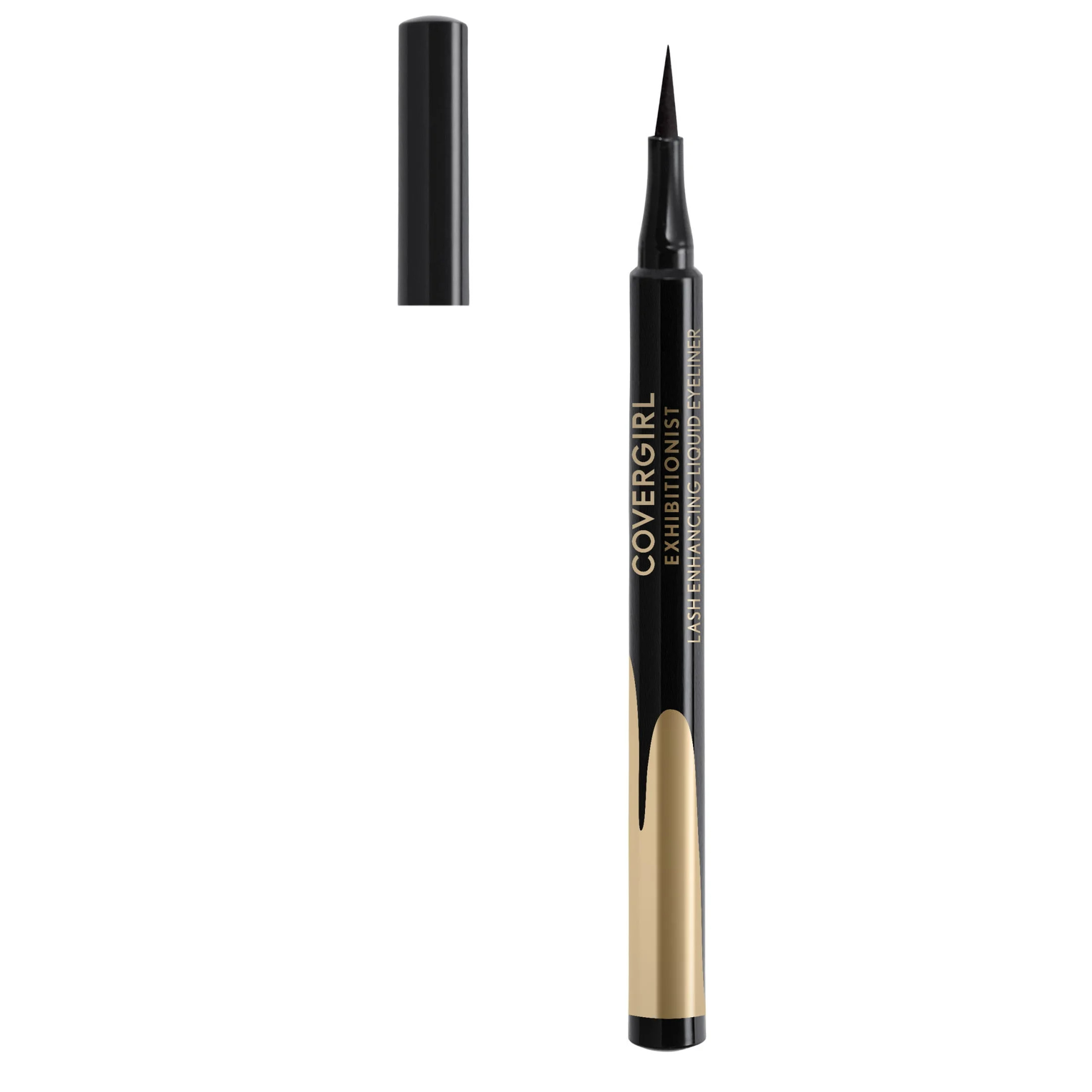 COVERGIRL Exhibitionist Lash Enhancing Liquid Eyeliner, 100 Matte Black Waterproof, 0.3 fo | Walmart (US)