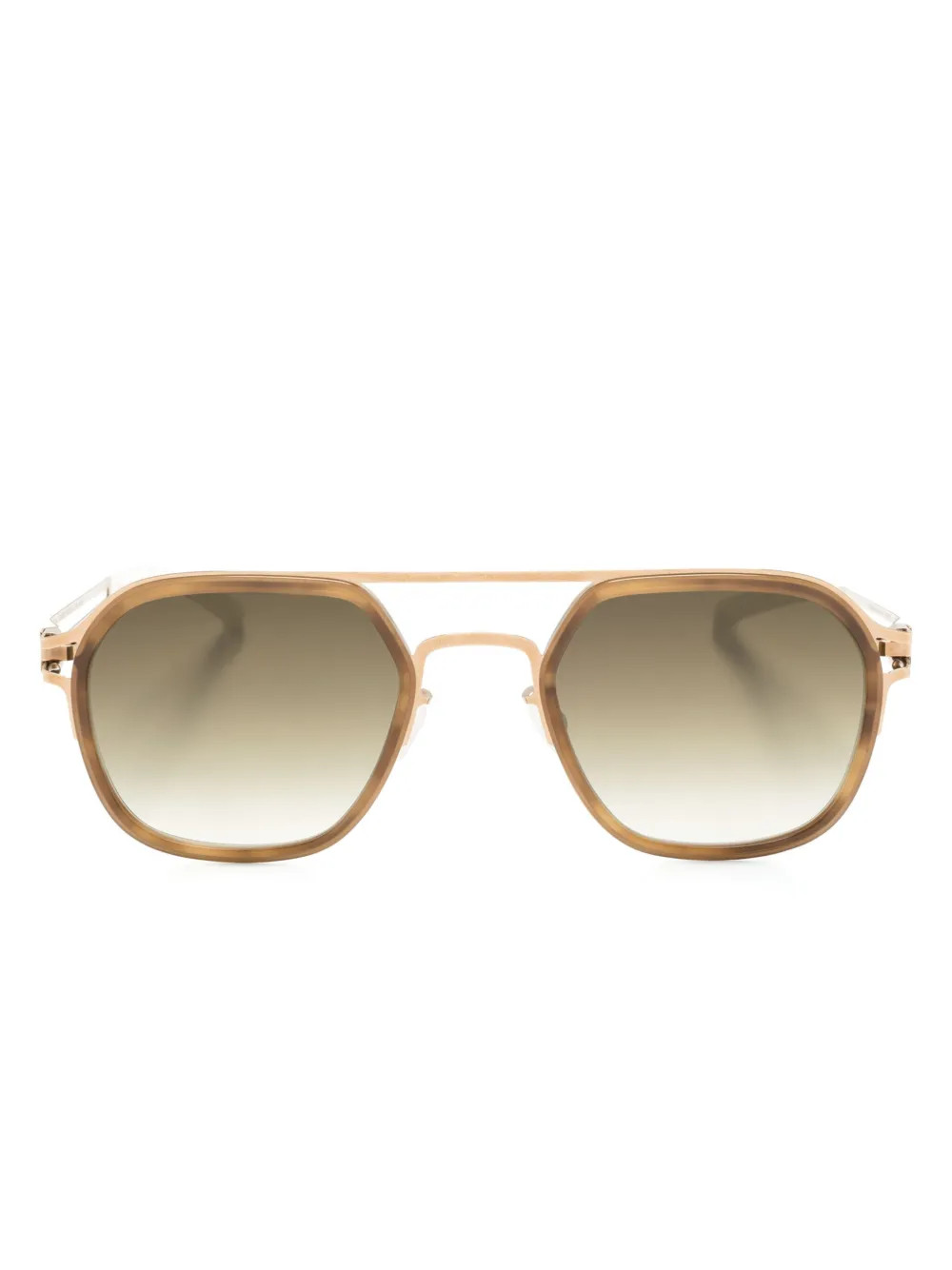 Mykita Leeland pilot-frame Sunglasses | Brown | FARFETCH | Farfetch Global