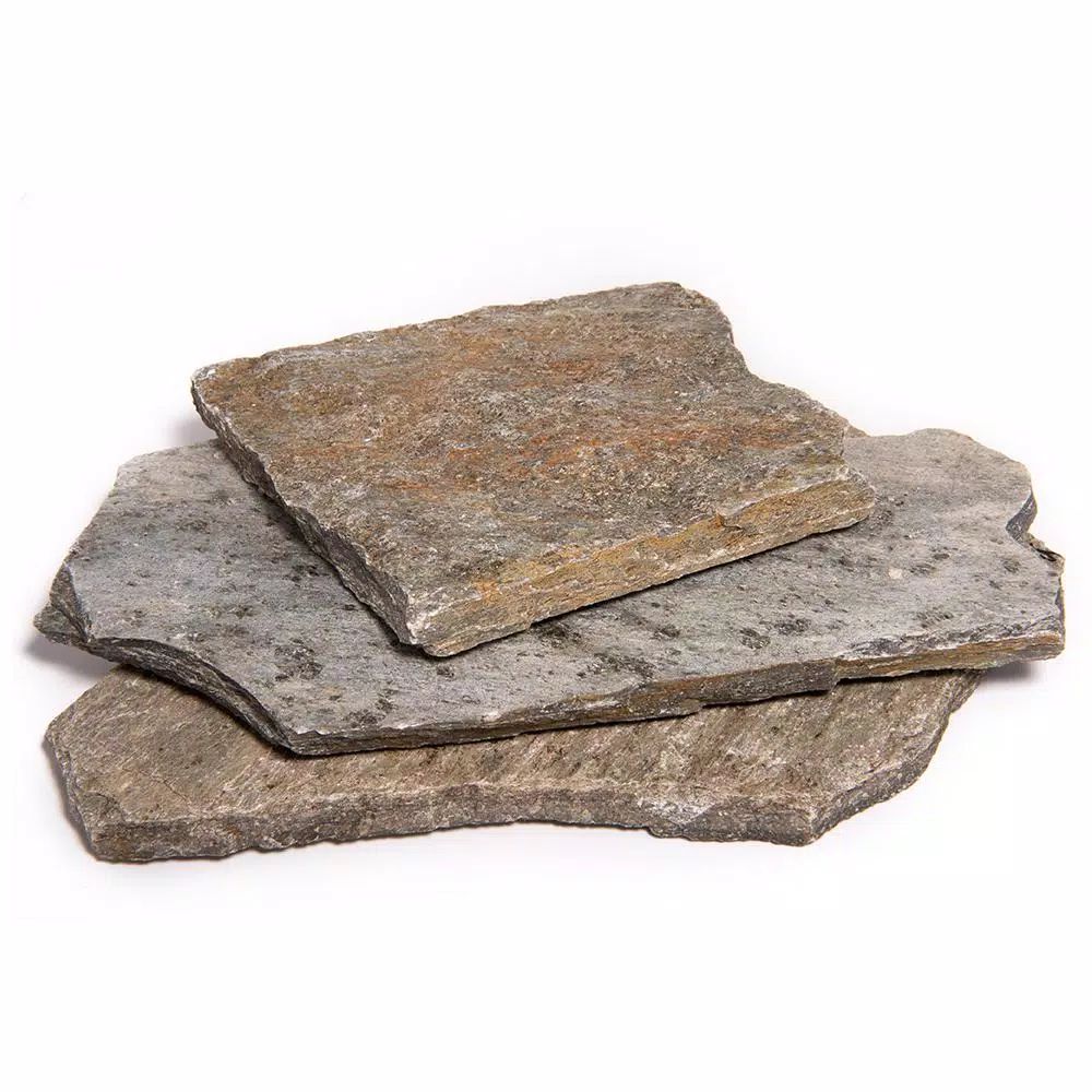 12 in. x 12 in. x 2 in. 30 sq. ft. Storm Mountain Natural Flagstone for Landscape Gardens and Pat... | The Home Depot