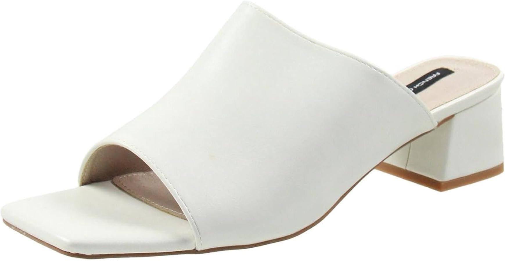 French Connection Womens Pull-on Dinner Solid Faux Leather Block Heels | Amazon (US)