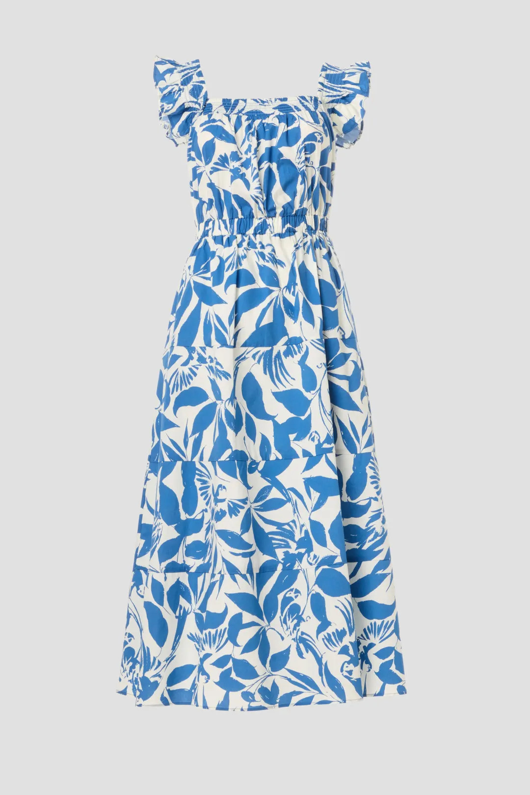 Tropical Print Midi Dress | Rent the Runway