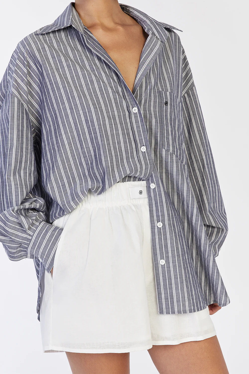 LAIKEN WHITE LINEN SHORT | DISSH