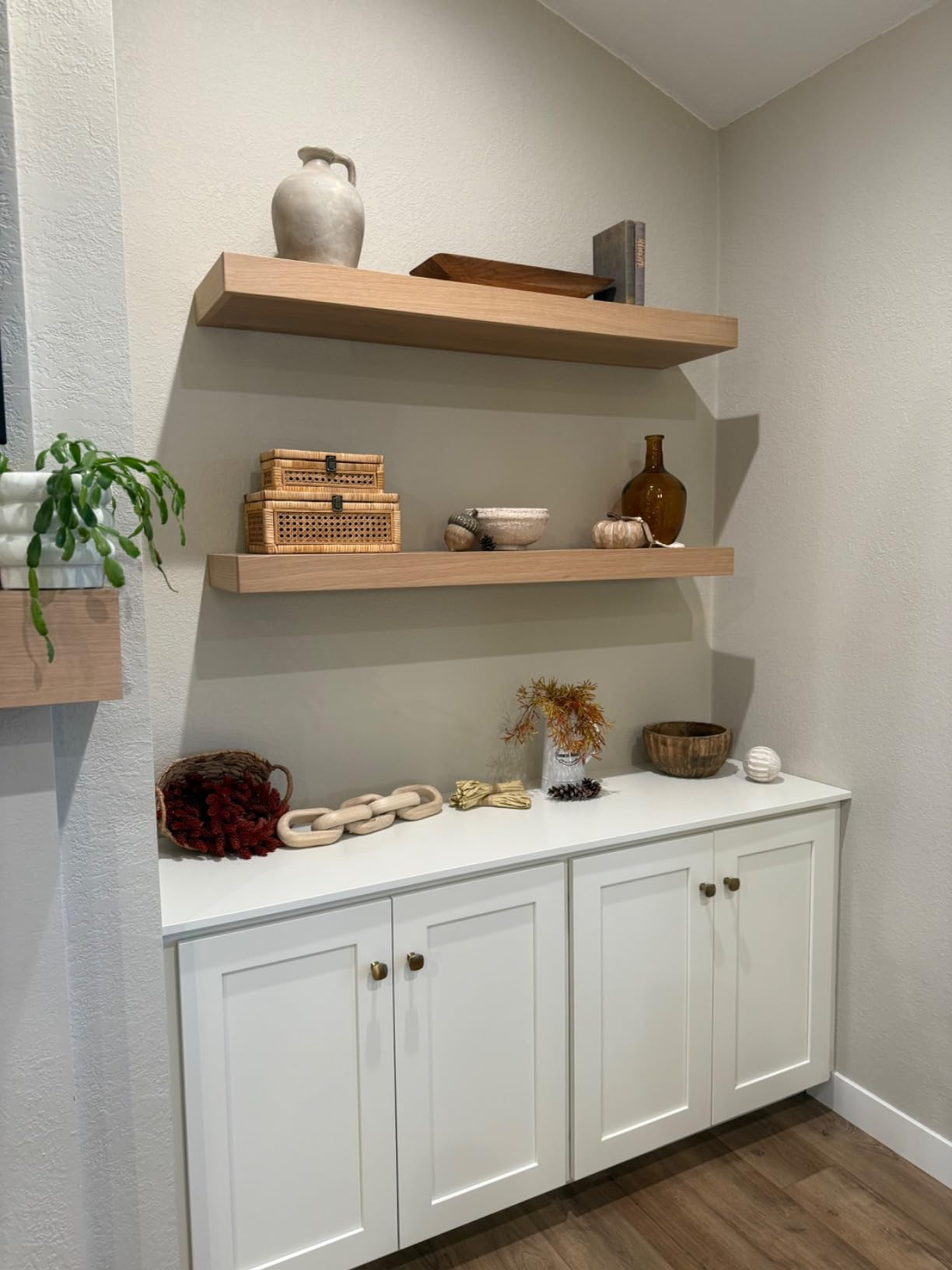 Rattan Decorative Box with Lid, Rectangular Woven with Glass for Display, Set of 2 Wicker for Dec... | Amazon (US)