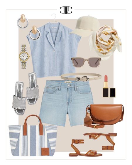 When you pair a scarf with any outfit it instantly elevates it and gives the look a fashionable feel  

@Nordstrom #NordstromPartner #Nordstrom 

Slide sandal, tote, blouse, linen blouse, denim shorts, sandals, cross body bag, summer outfit, summer look, casual outfit

#LTKover40 #LTKstyletip #LTKshoecrush