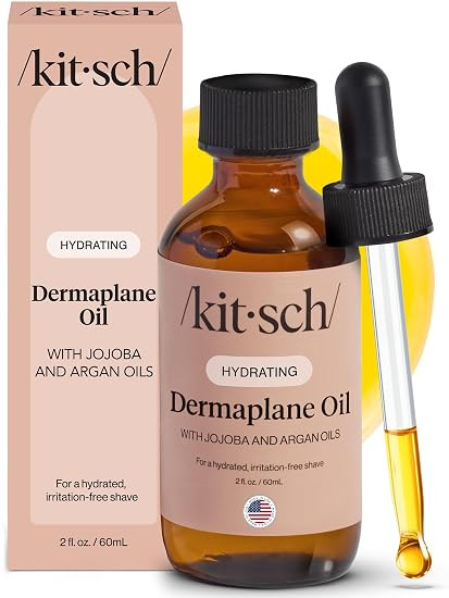 Kitsch Dermaplane Face Oil with Jojoba & Argan Oil – Hydrating Facial Formula for Dermaplaning ... | Amazon (US)