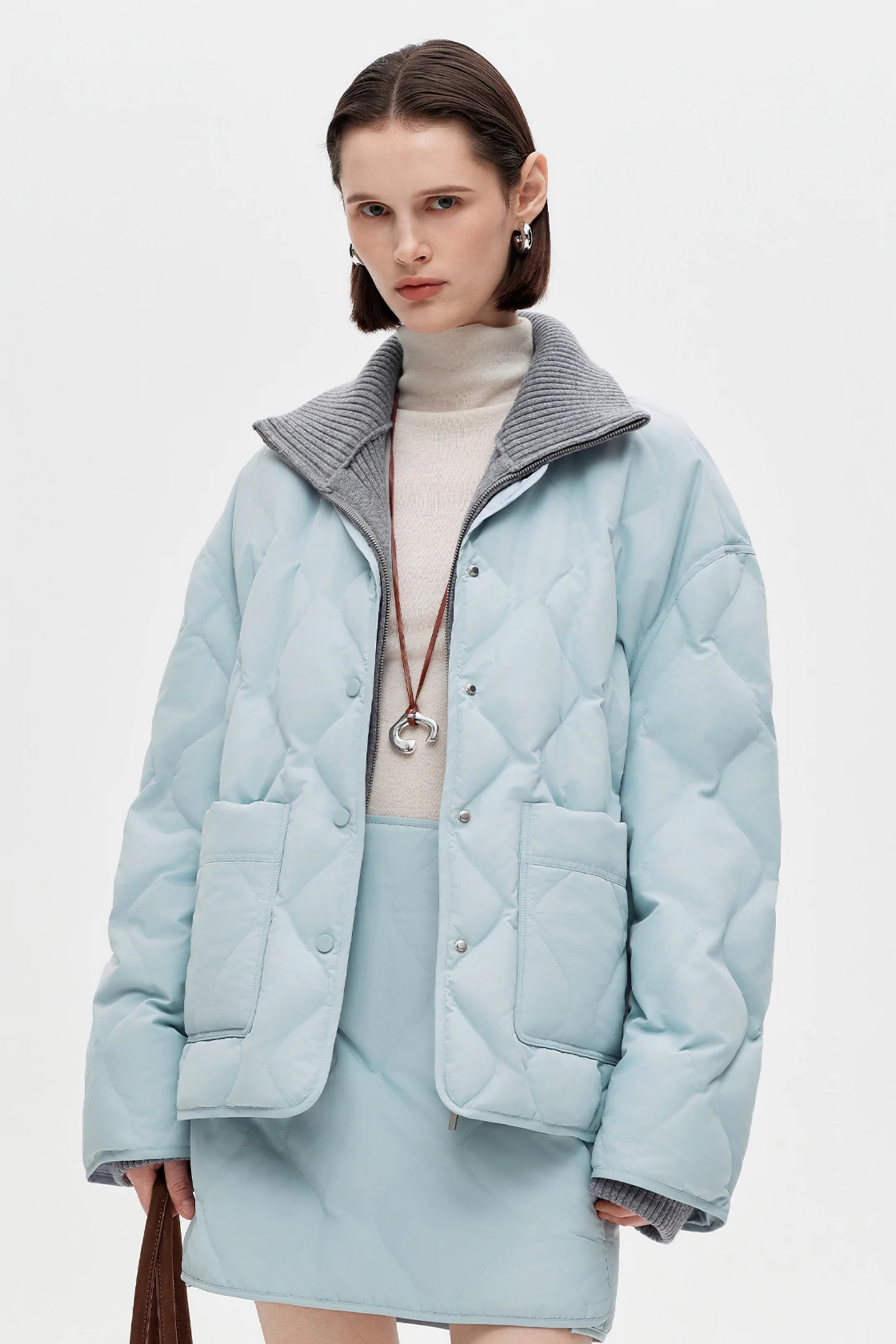 SELFWHO Collared Down Jacket | SELFWHO