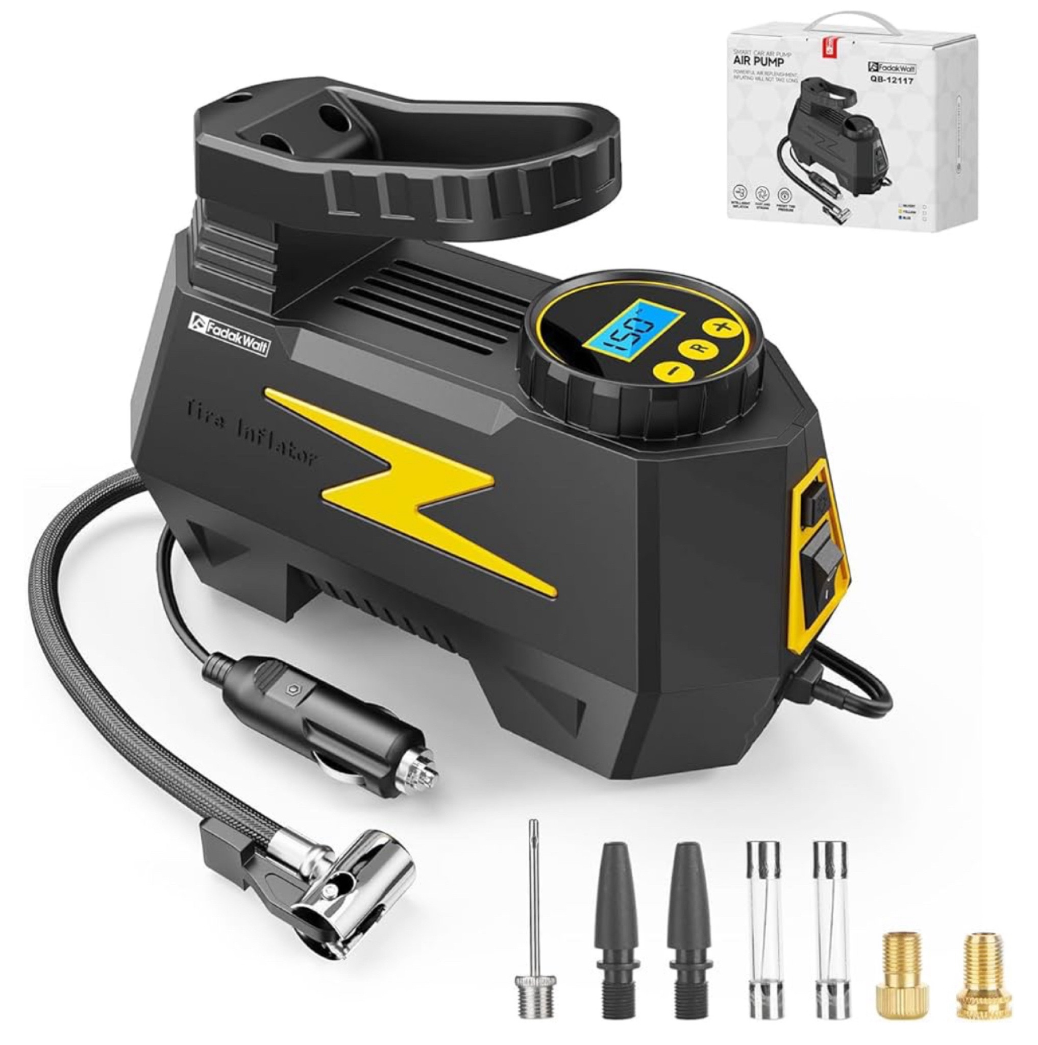 10% off 🎉

Tire Inflator Portable Air Compressor, DC 12V Tire Air Pump with LED and 150PSI Digital Pressure Gauge, Portable Tire Inflator for Car Tires, Motorcycles, Bike, Ball (Yellow

#LTKSaleAlert