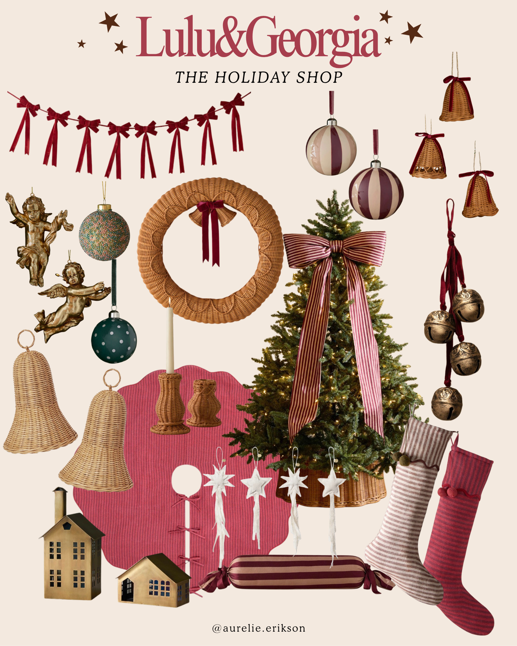 Lulu and Georgia’s Christmas collection is giving ✨dreamy, collected Christmas✨ 🎄 Think elegant ornaments, cozy textures, whimsical details, and elevated pieces that make your holiday decor feel anything but cookie-cutter. So many pretty finds to layer into your home for that warm, designer-inspired Christmas look. 🤎✨
#LuluAndGeorgia #ChristmasDecor #HolidayDecor #ChristmasHome #HolidayHome #ChristmasInspo #ChristmasDecorating #HolidayInspiration #CozyChristmas #ElegantChristmas #CollectedHome #HomeDecor #InteriorInspo 

 #LTKSeasonal #LTKHome