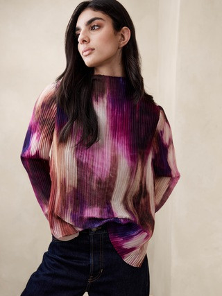 Blanche Pleated Top | Banana Republic (US)
