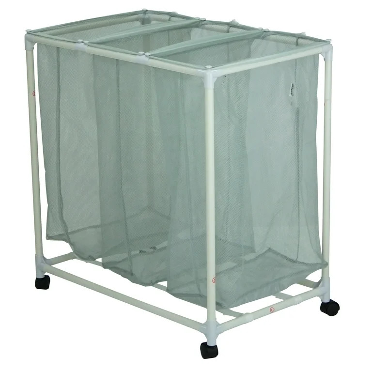 Mainstays Rolling Laundry Sorter Cart with Removable Mesh Bags and Casters | Walmart (US)