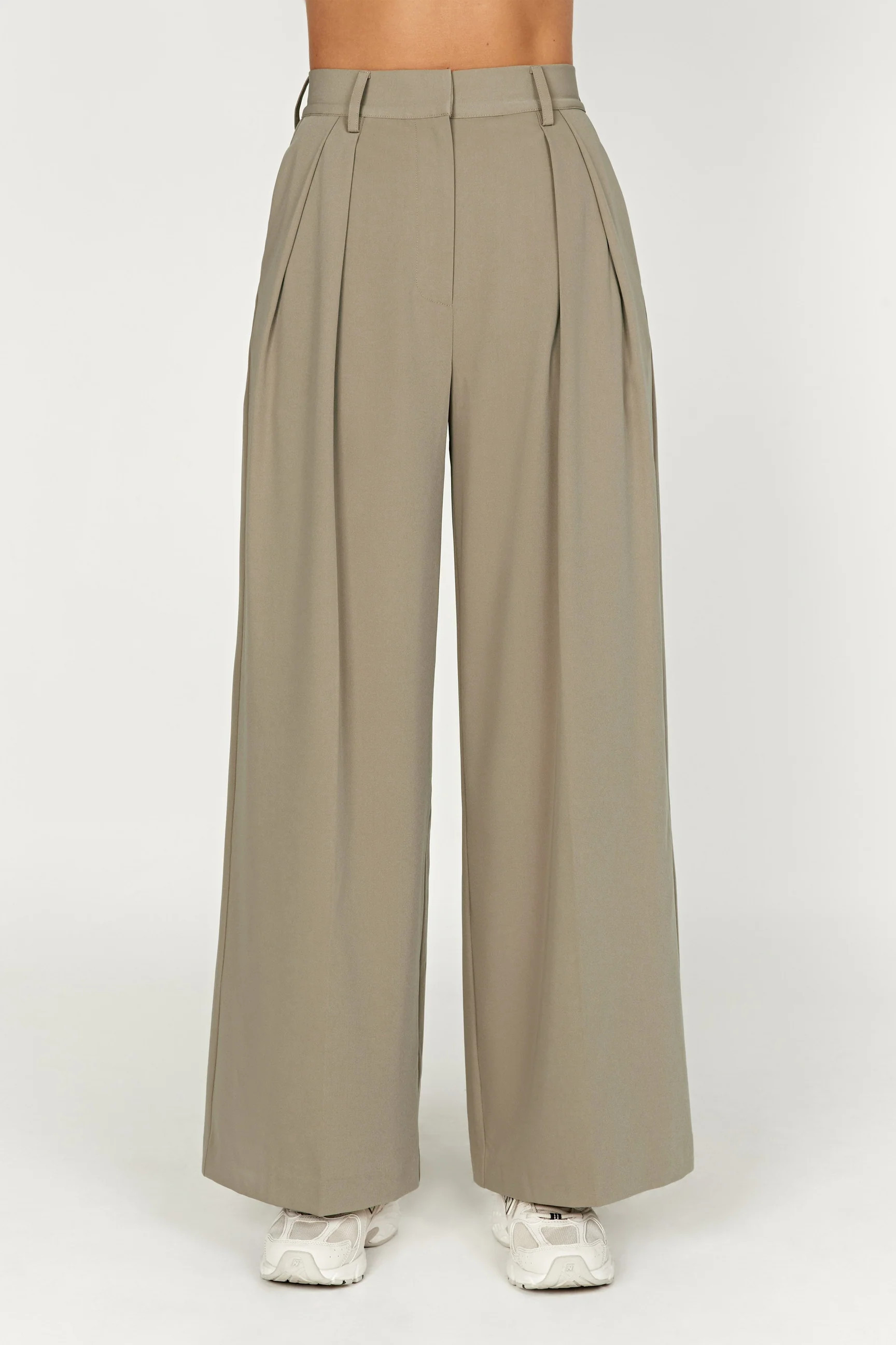 Jemima Straight Leg Pants - Olive | MESHKI US