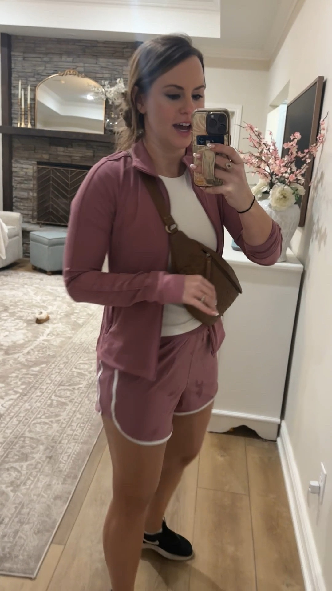 Easy active spring outfit! I’ll definitely be wearing this on repeat this spring and summer, especially for going on walks and heading to my kids sports games! 

Abercrombie YPB line is so good! Loving the fabric of this running jacket!! Super soft and feels amazing on the skin! High neck tank has a built in bra and is so flattering. Also love these running shorts, they are lined and stretchy too! The details are just so good. 



#LTKSeasonal #LTKWatchNow #LTKActive