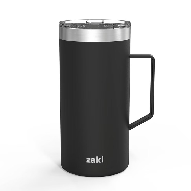 Zak! Designs 24oz Stainless Steel Vacuum Insulated Mug - Black | Target