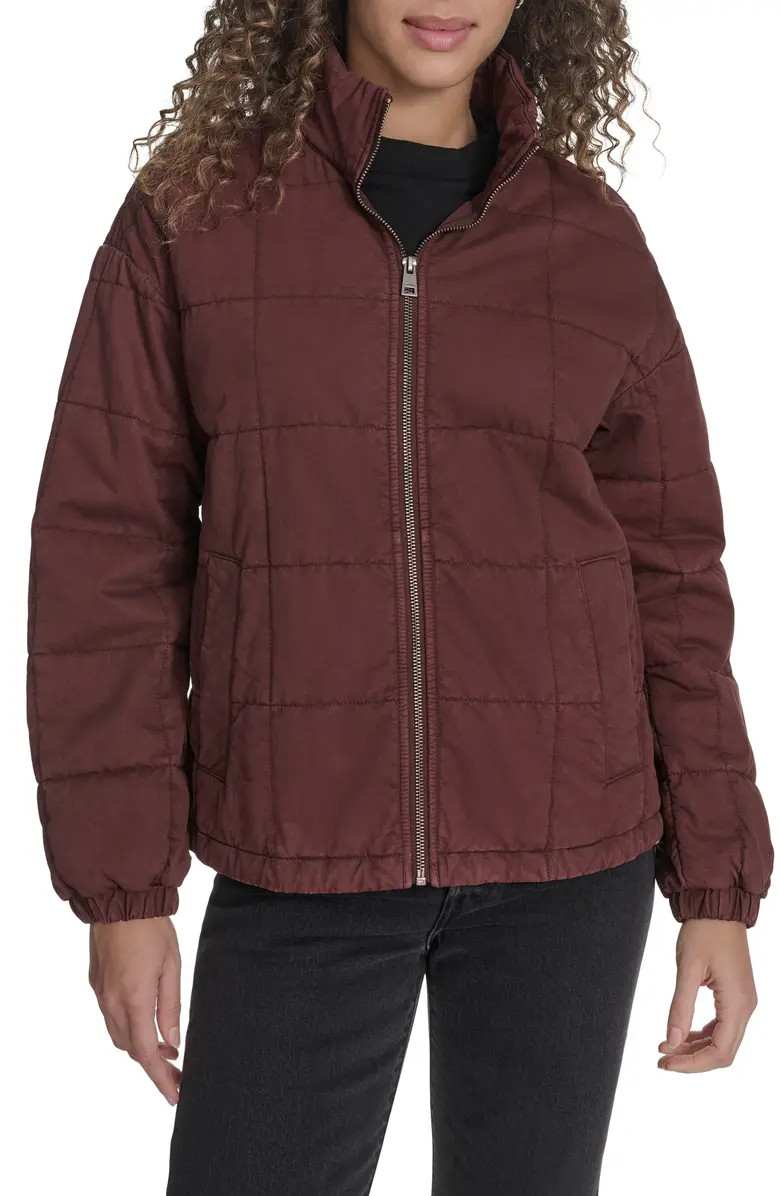 Levi's® Box Quilted Water Resistant Cotton Jacket | Nordstrom | Nordstrom