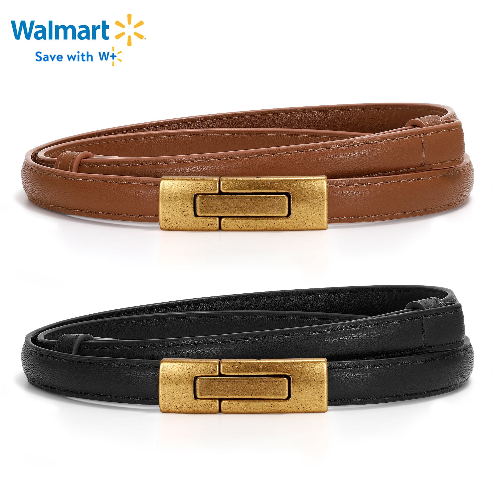 SUOSDEY Skinny Women Belt Thin Women Belt Ladies Dresses Belt with Alloy Turn Lock - Walmart.com | Walmart (US)