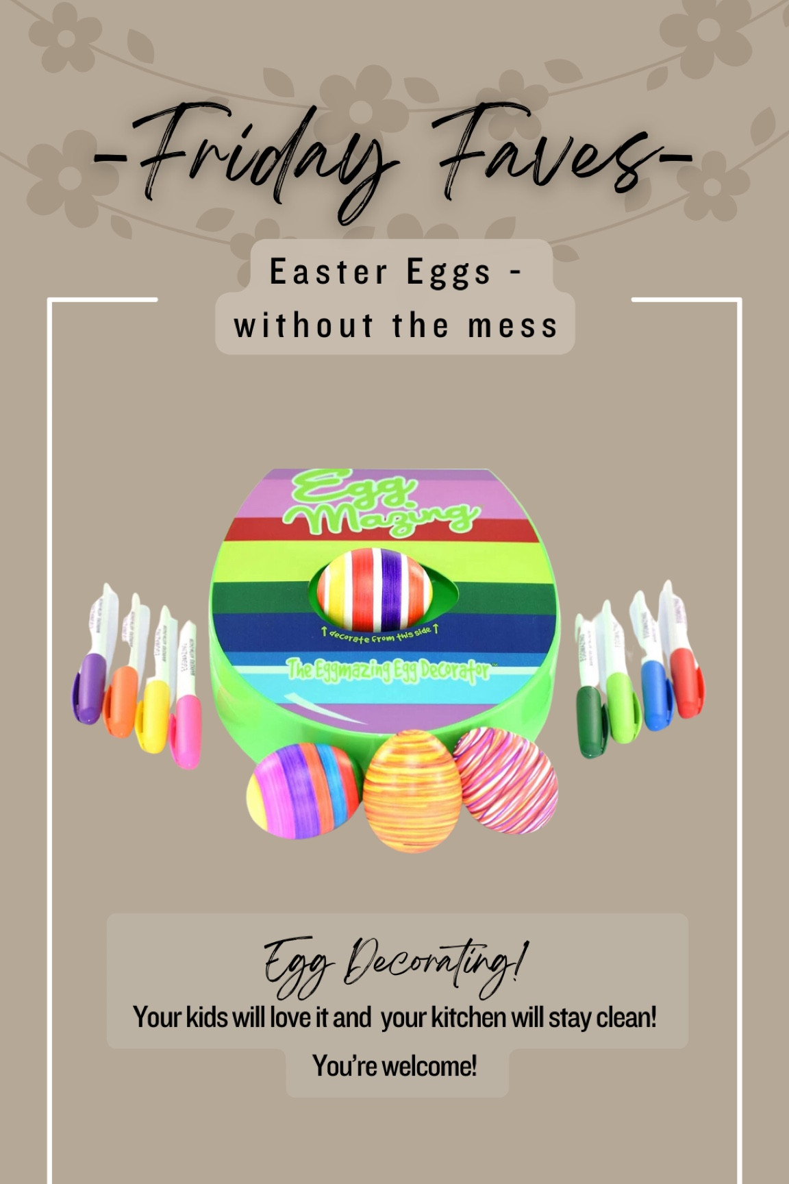 Easter egg decorating, minus the mess. 🎨🖌️ 🥚. Use the extra wooden eggs as keepsakes or use real hard boiled eggs. 

#easter #decoratingeggs

#LTKSeasonal