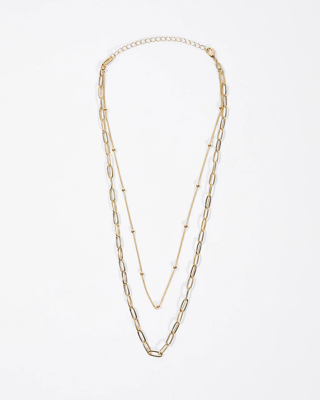 Keanu Layered Dot Chain Link Necklace | VICI