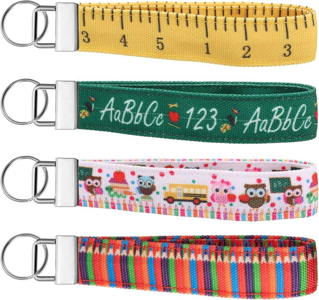Hicarer 4 Pieces Teacher Appreciation Gifts for Women Wristlet Strap for Key, Hand Wrist Lanyard ... | Amazon (US)