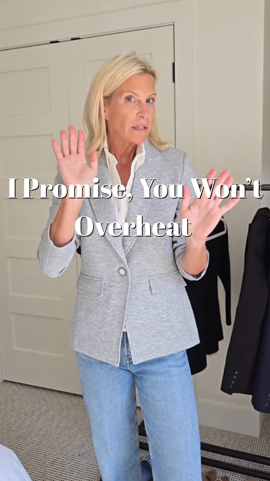 Meet your new BFF: the sweatshirt blazer with a secret weapon—removable insert.

No tee, no tank, no overheating. Just me, a bra, and a dream.

And YES it looks this good while feeling like loungewear. Overheaters Anonymous? We’ve found our uniform.

#LTKStyleTip