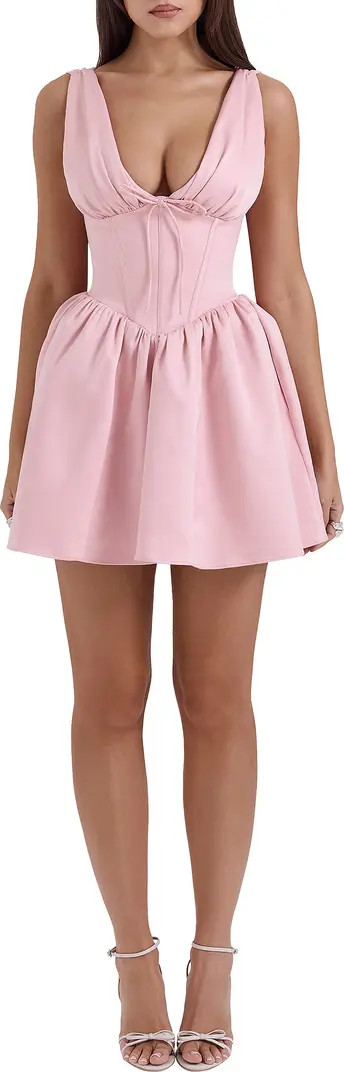 HOUSE OF CB Emmeliette Satin Minidress | Nordstrom | Nordstrom