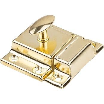 Stamped Brass Large Cabinet Latch - Antique Reproduction Oval Turn Latch | BI-15 (6) | Amazon (US)